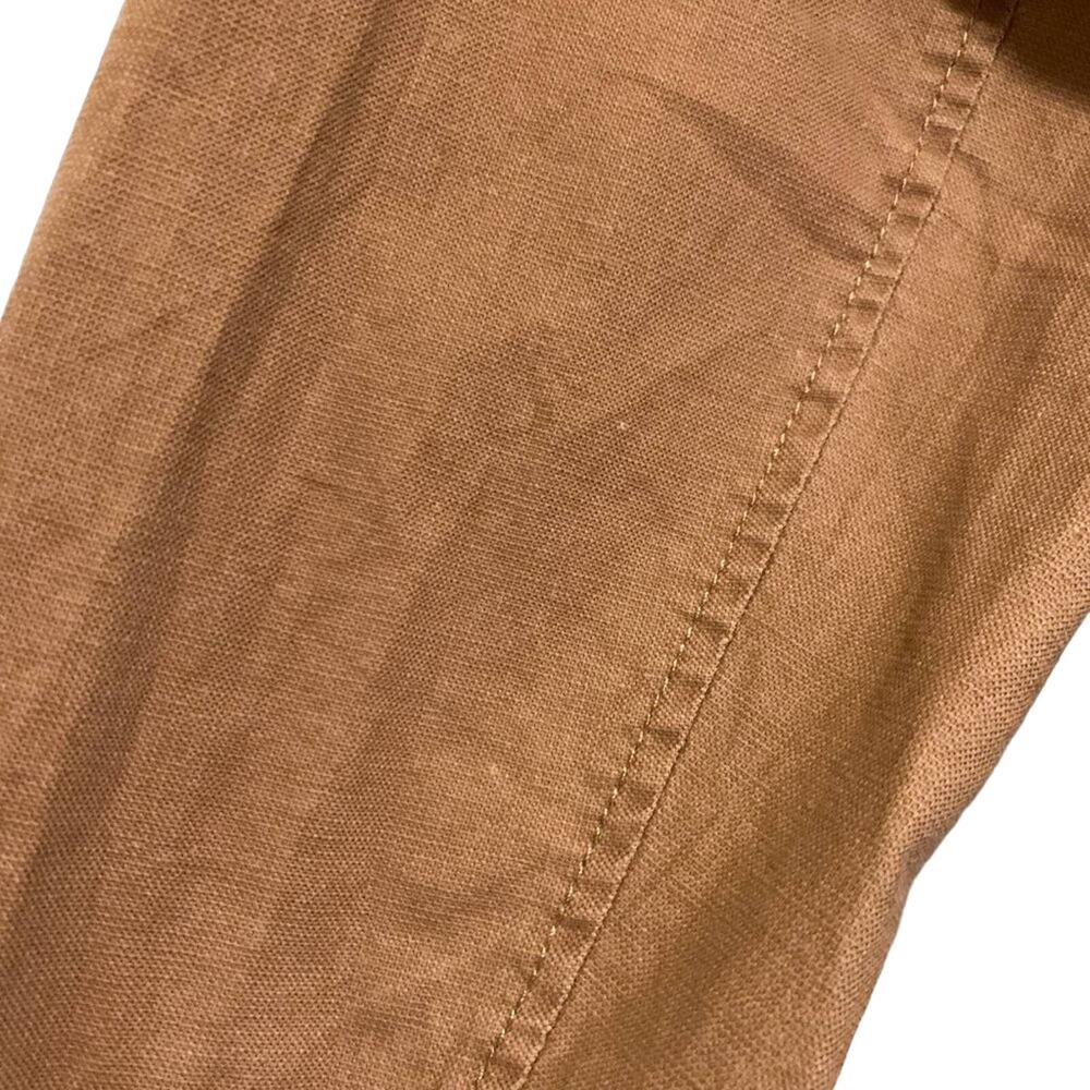 Sundance NEW Journeyer Belted Linen Blend Short Trench Coat Jacket Brown Size PS - Picture 12 of 12